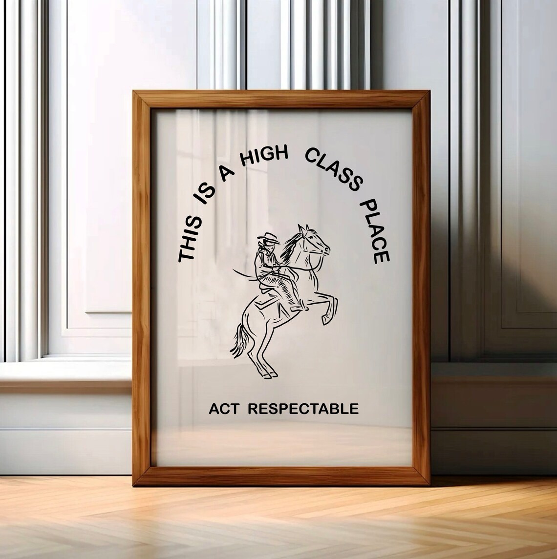 Western Cowboy Quote Poster, Southwestern Minimalist Art Print - Image 3