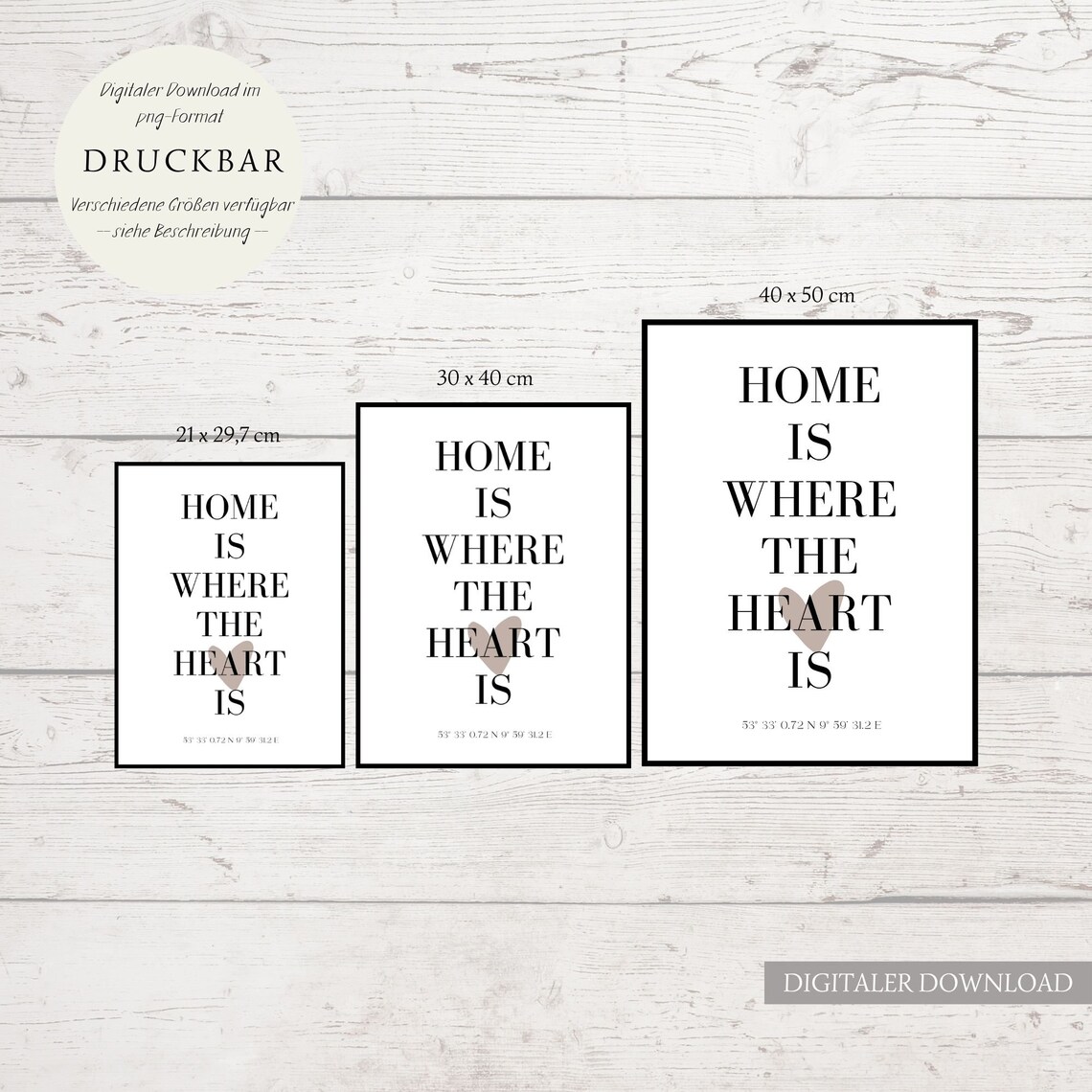 Personalized Valentine's Day Coordinates Gift - Image 3