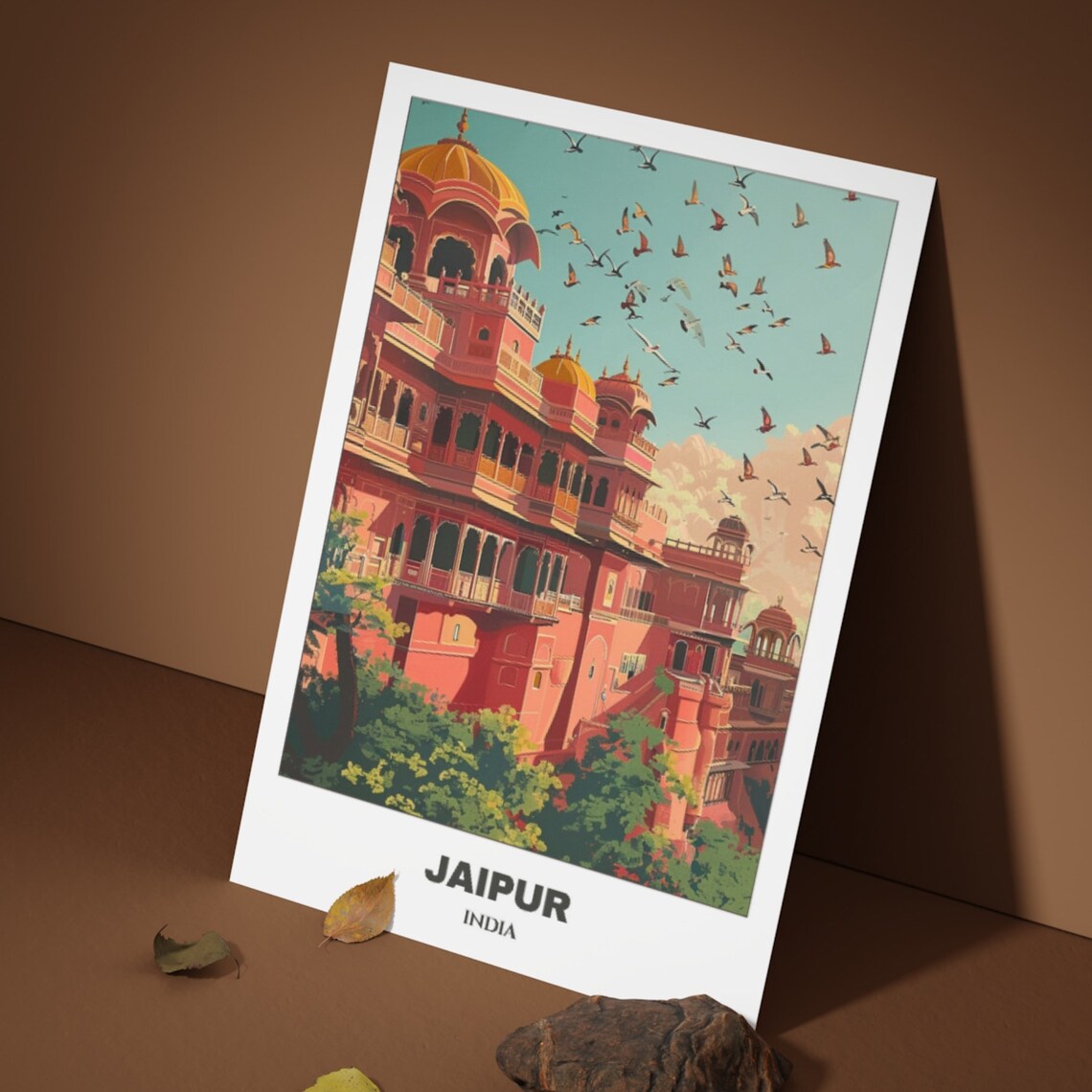 Jaipur Travel Poster India Travel Poster Cityscape Painting Print Wall Art Travel Wall Art Home Decor Jaipur Trip - Image 3