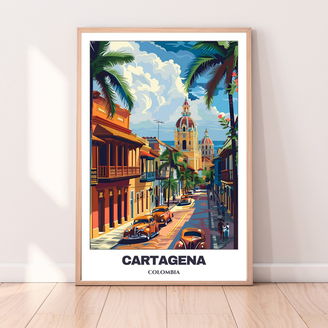 Cartagena Travel Poster, Colombia Travel Poster Art - Image 3