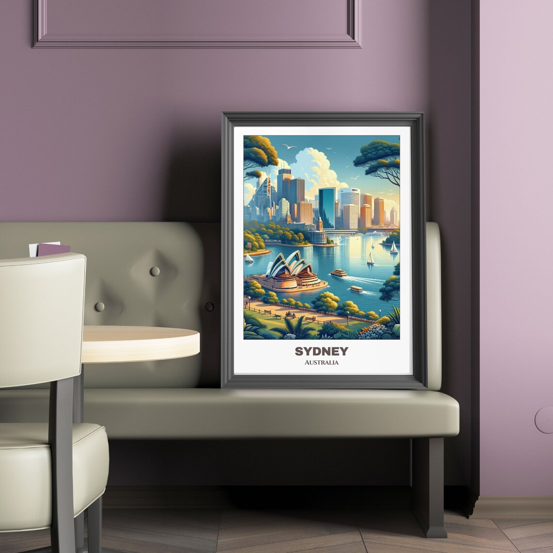 Sydneytravel Poster Australia Travel Poster Cityscape Painting Print Wall Art Sydney Decor Australia Travel Print - Image 2