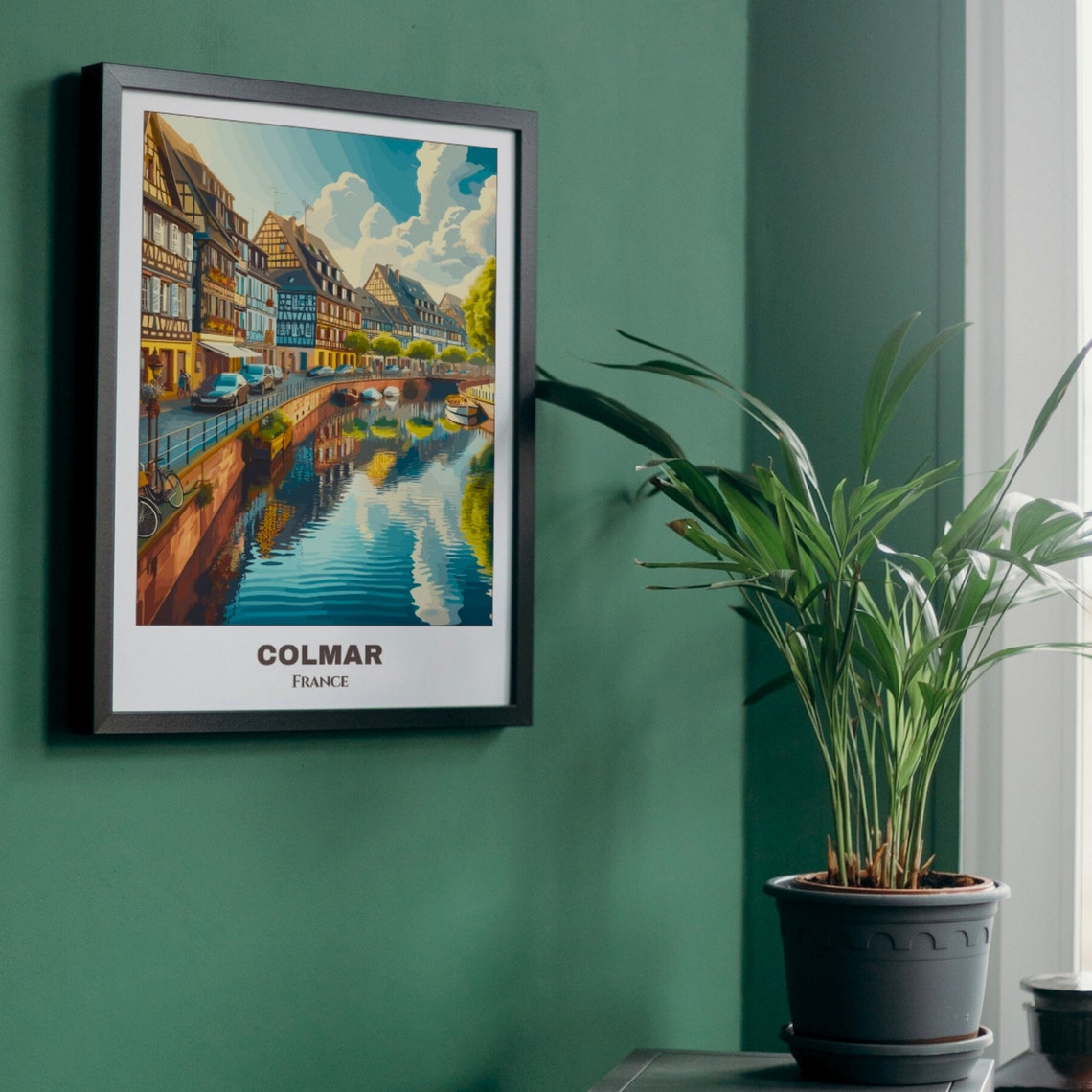 Colmar Travel Poster France Travel Poster Colmar Painting Cityscape Painting Wall Art Home Decor France Trip Travel Lovers Gift - Image 5