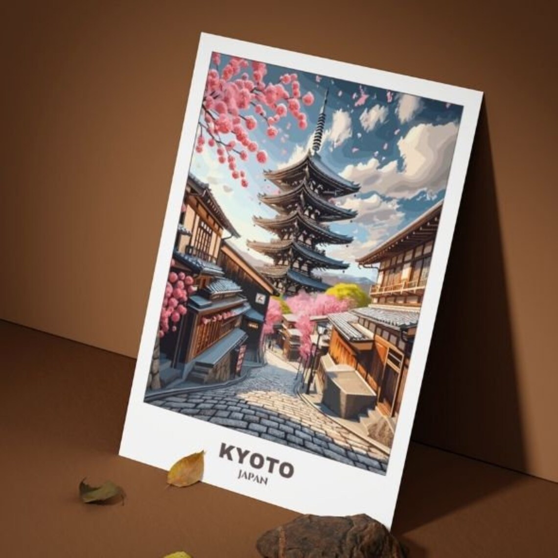 Kyoto Travel Poster, Japan Cityscape Art Print - Image 3