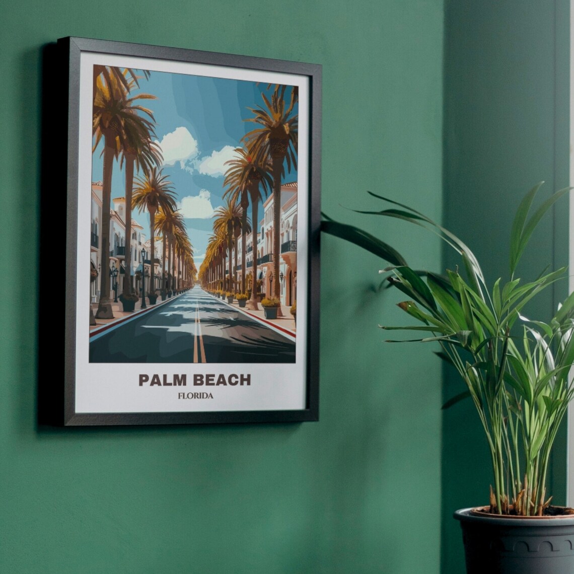 West Palm Beach Florida Travel Poster, Cityscape - Image 3