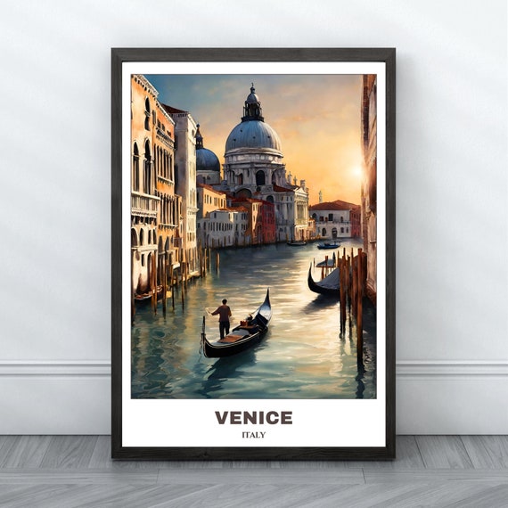 Venice Cityscape Painting Travel Poster