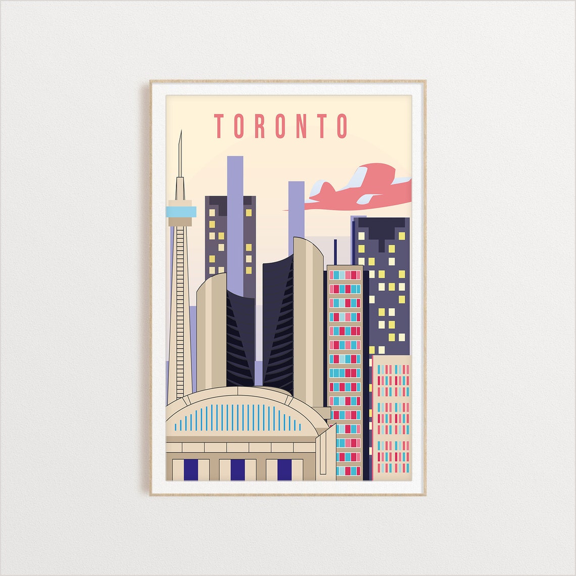 Toronto City Poster City Art City Wall Art City Print Country Poster Country Print Country Art Canada Travel Illustration - Image 2