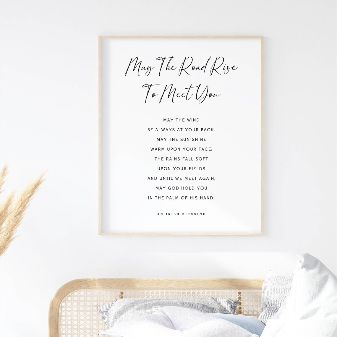 May The Road Rise To Meet You Traditional Irish Blessing Poster - Image 2