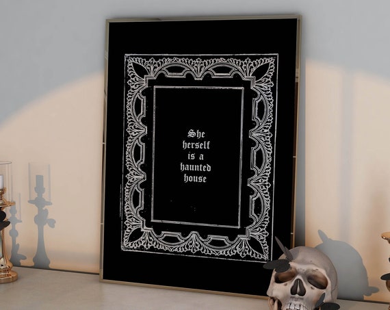 Dark Aesthetic Funny Halloween Art Print Witchy Decor Witchy Wall Art Vintage Halloween Decor Witchy Aesthetic Gothic Decor Dark Prints
