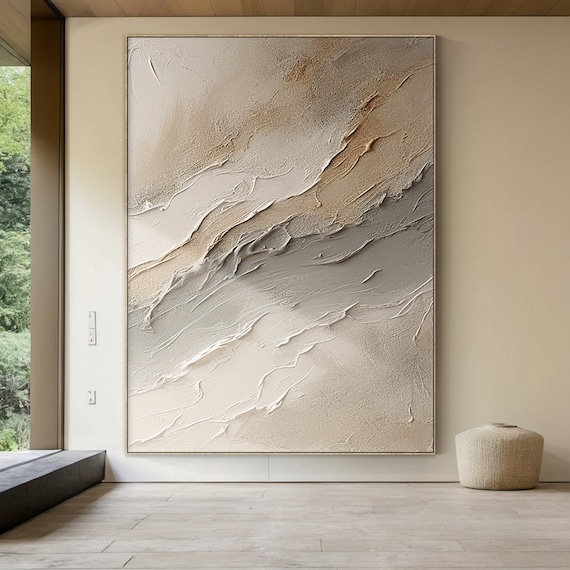 Wabi Sabi Brown Abstract Art Print, Modern Decor