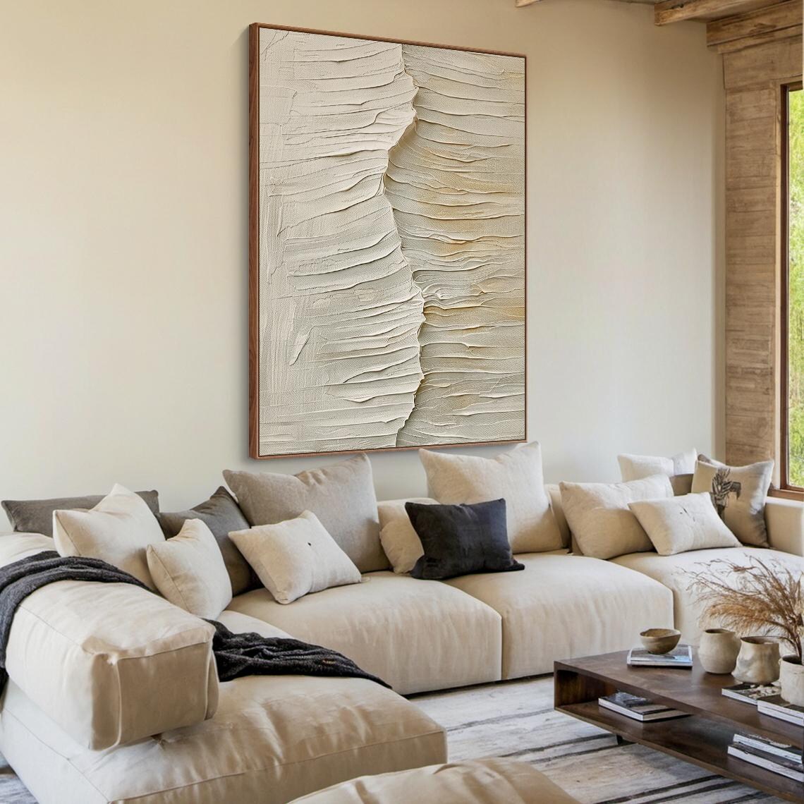 Beige Abstract Wabi Sabi Art Print, Modern Decor - Image 5