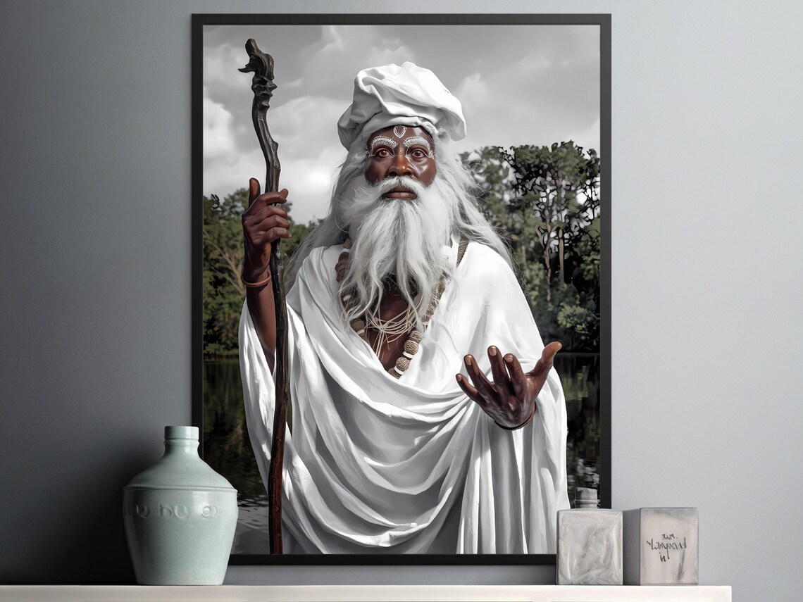Cuban and African Santeria Art Print, Orishas Decor - Image 2
