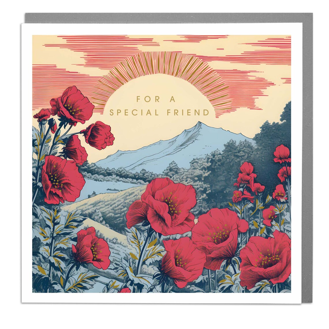 Special Friend Floral Card By Lola Design