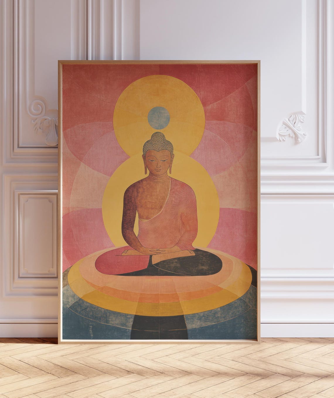 Pastel Buddha Buddhist Art High Resolution Art Art Wall Art Home Art Instant Art Hilma Af Klint Style Modern Art