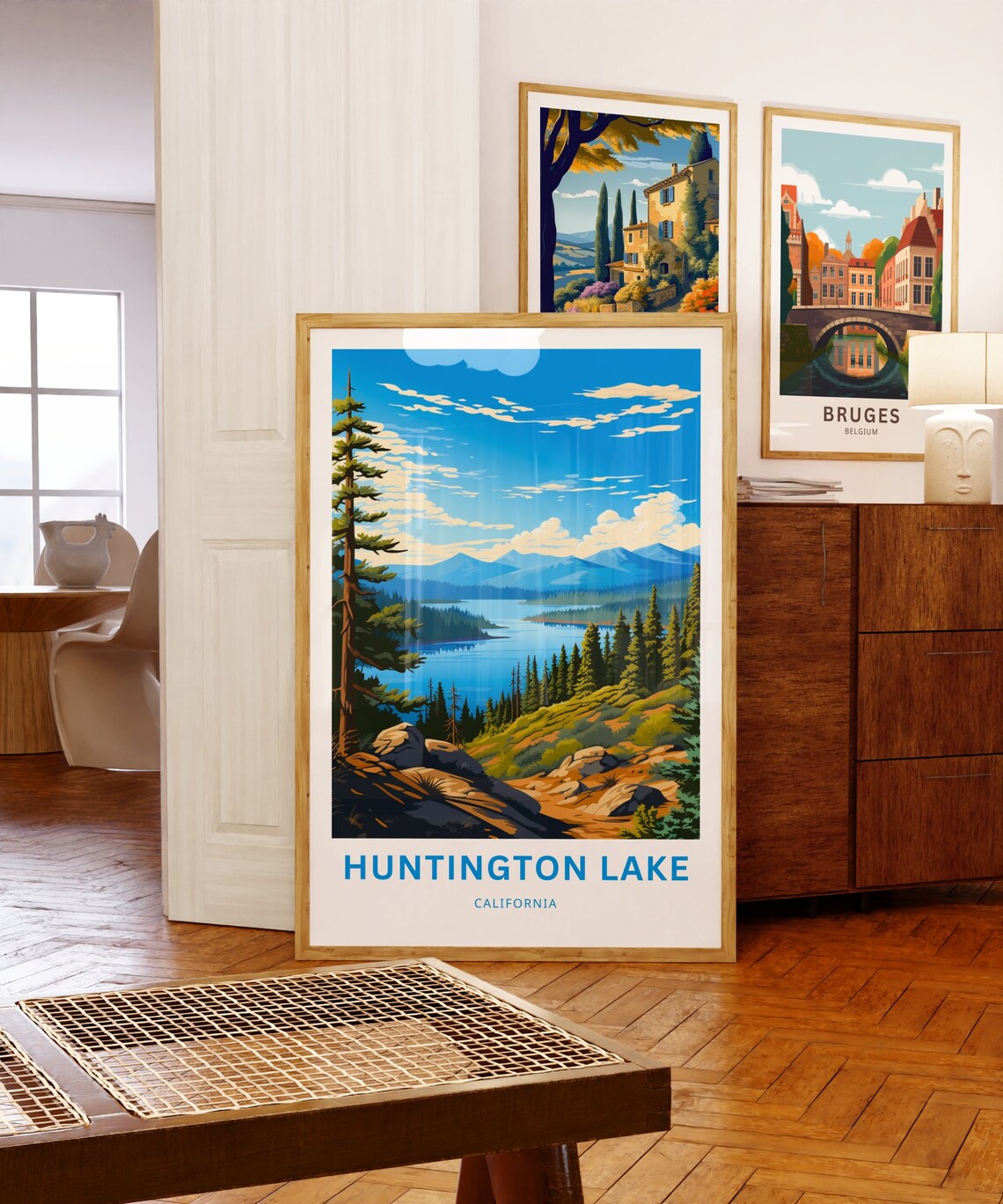 Huntington Lake California Mountain Lake Pines Travel Poster - Image 5