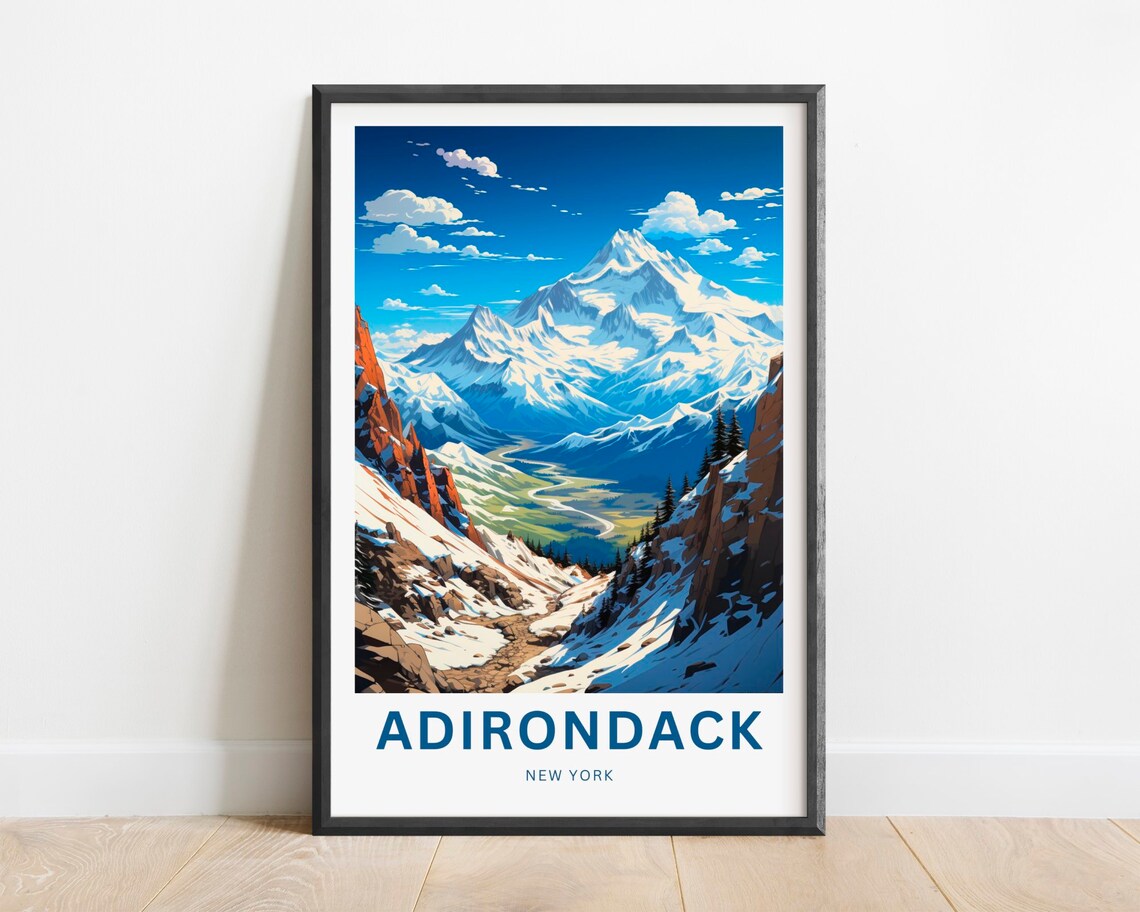 Adirondack Travel Poster, United States Gift