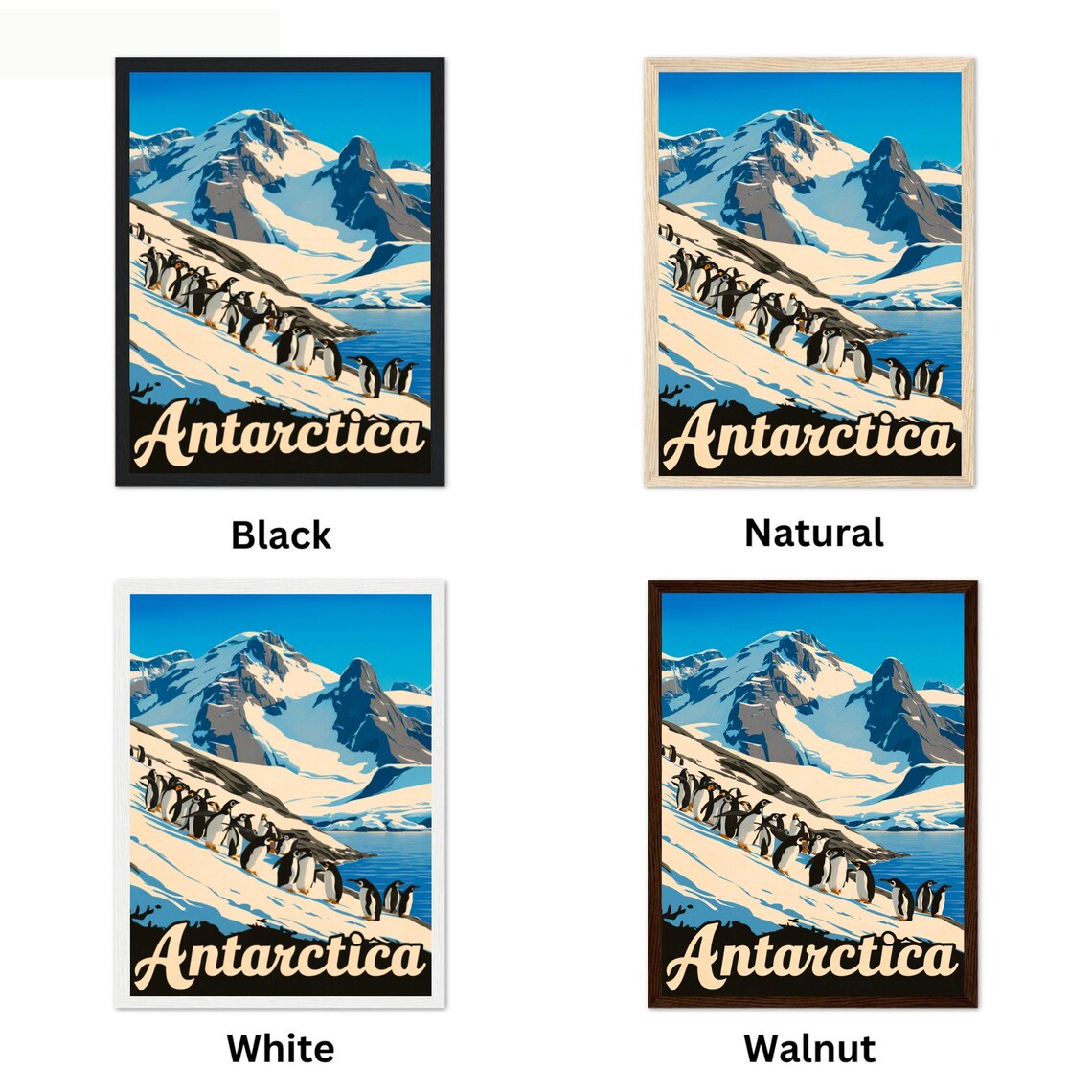 Antarctica Vintage Travel Poster, South Pole Art Print - Image 4