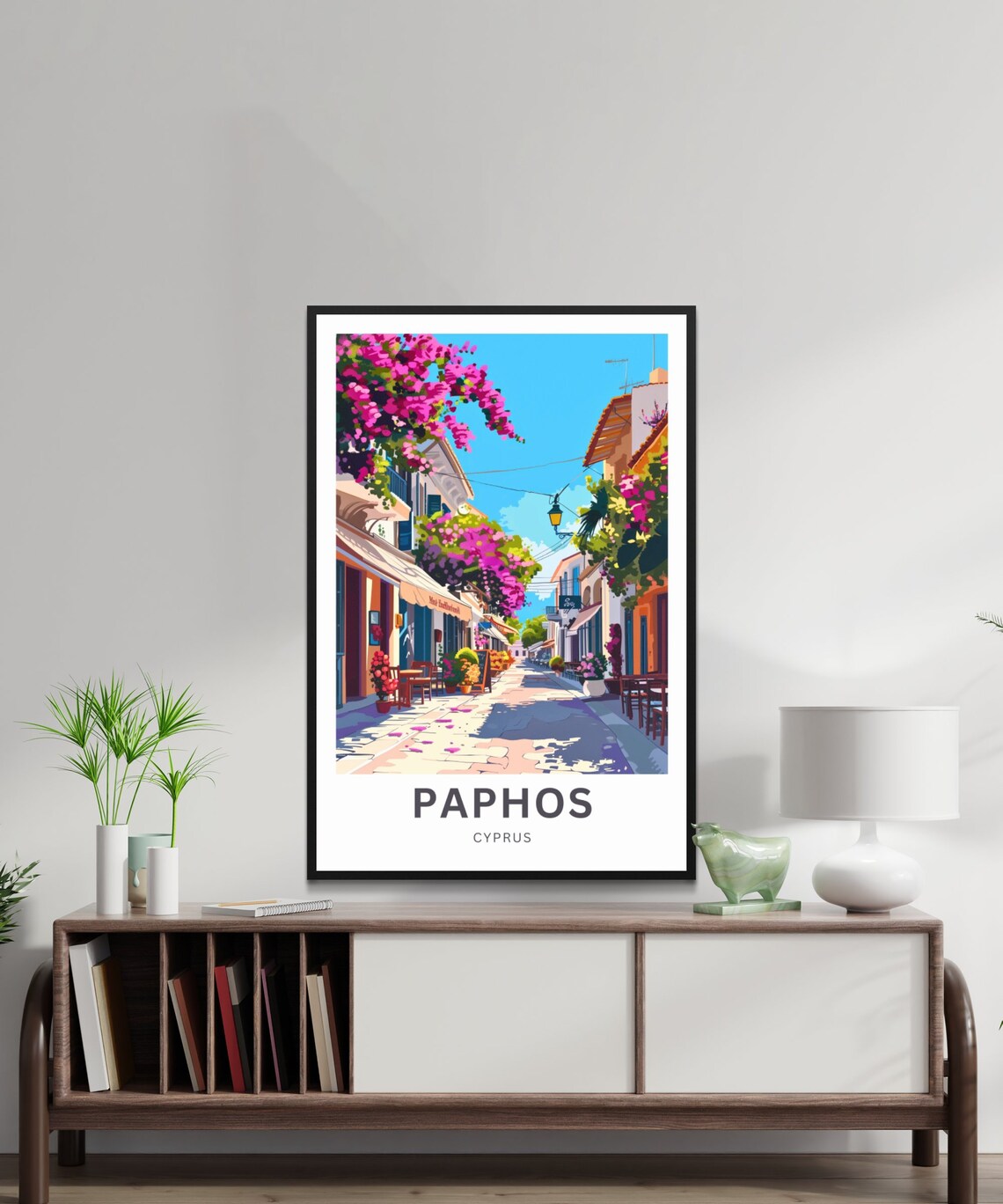 Paphos Travel Poster, Cyprus Wall Art Print - Image 3