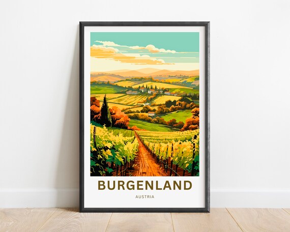 Burgenland Travel Poster, Austria