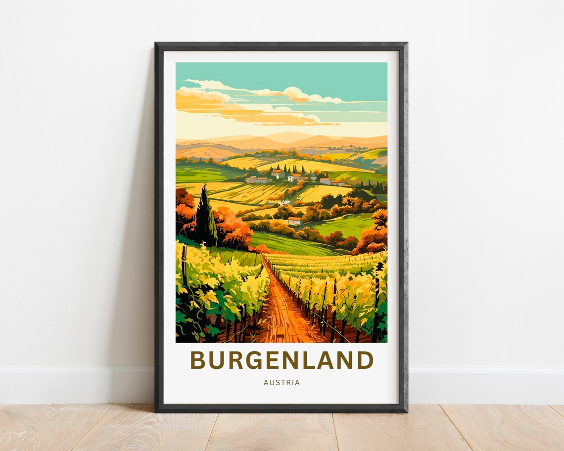 Burgenland Travel Poster, Austria