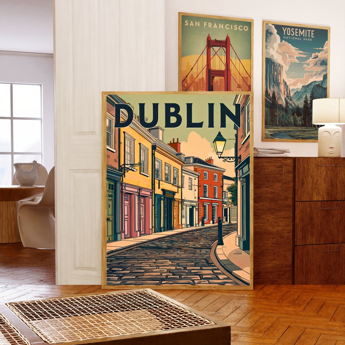 Dublin Vintage Travel Poster, Ireland Wall Art - Image 5