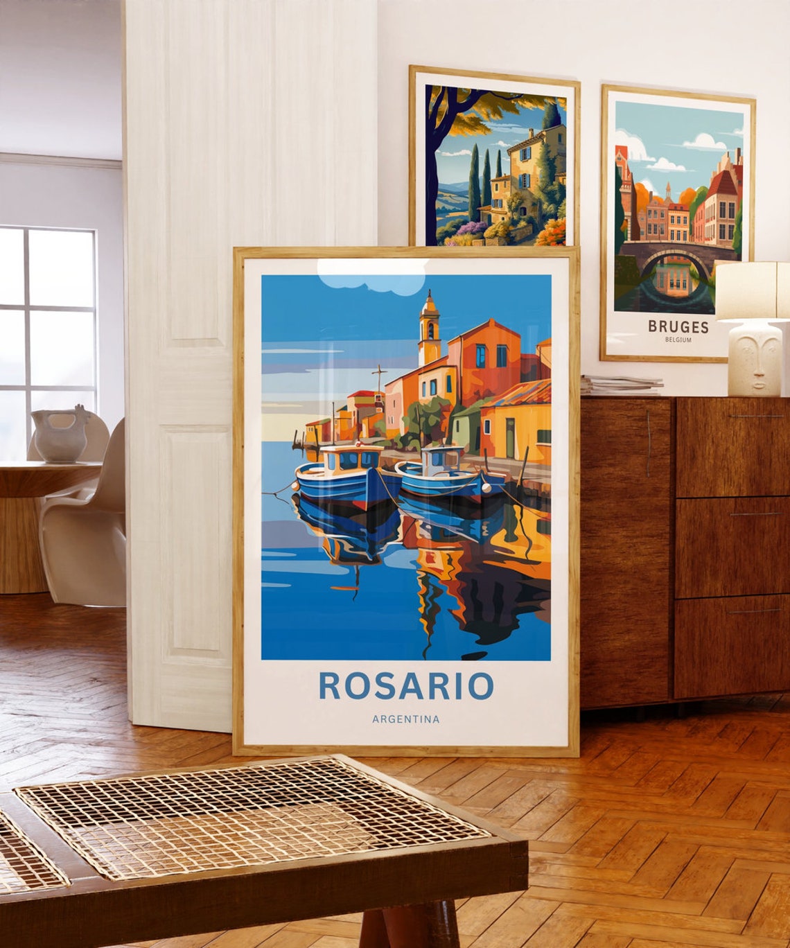 Personalized Rosario Travel Print Rosario Poster Argentina Wall Art Framed Present Gift Argentina Present - Image 5