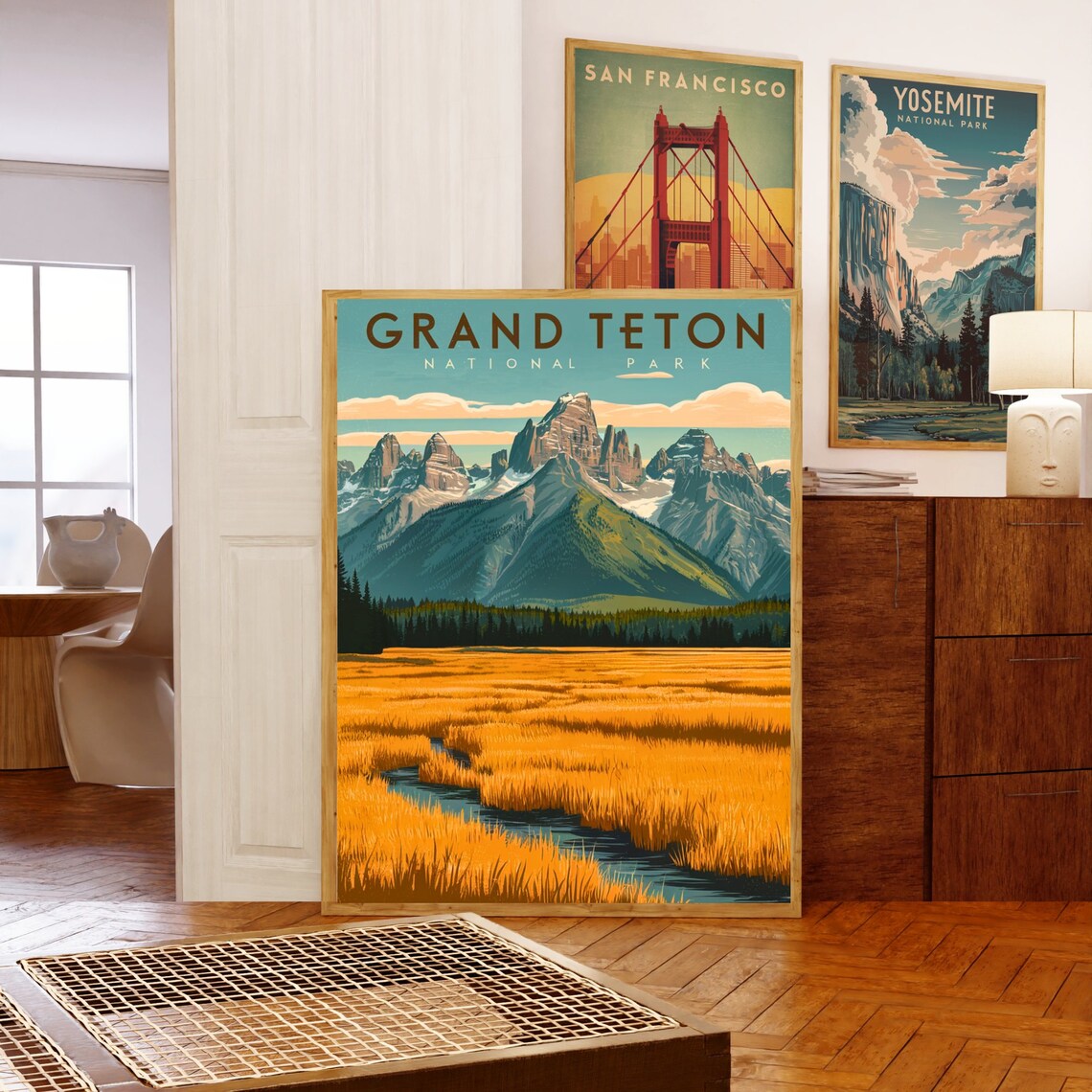 Grand Teton National Park Wyoming Mountains Wilderness Scenic Poster - Image 5