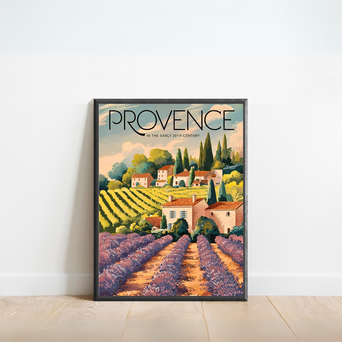 Provence in the Early 20th Century Lavender Farmhouse Poster