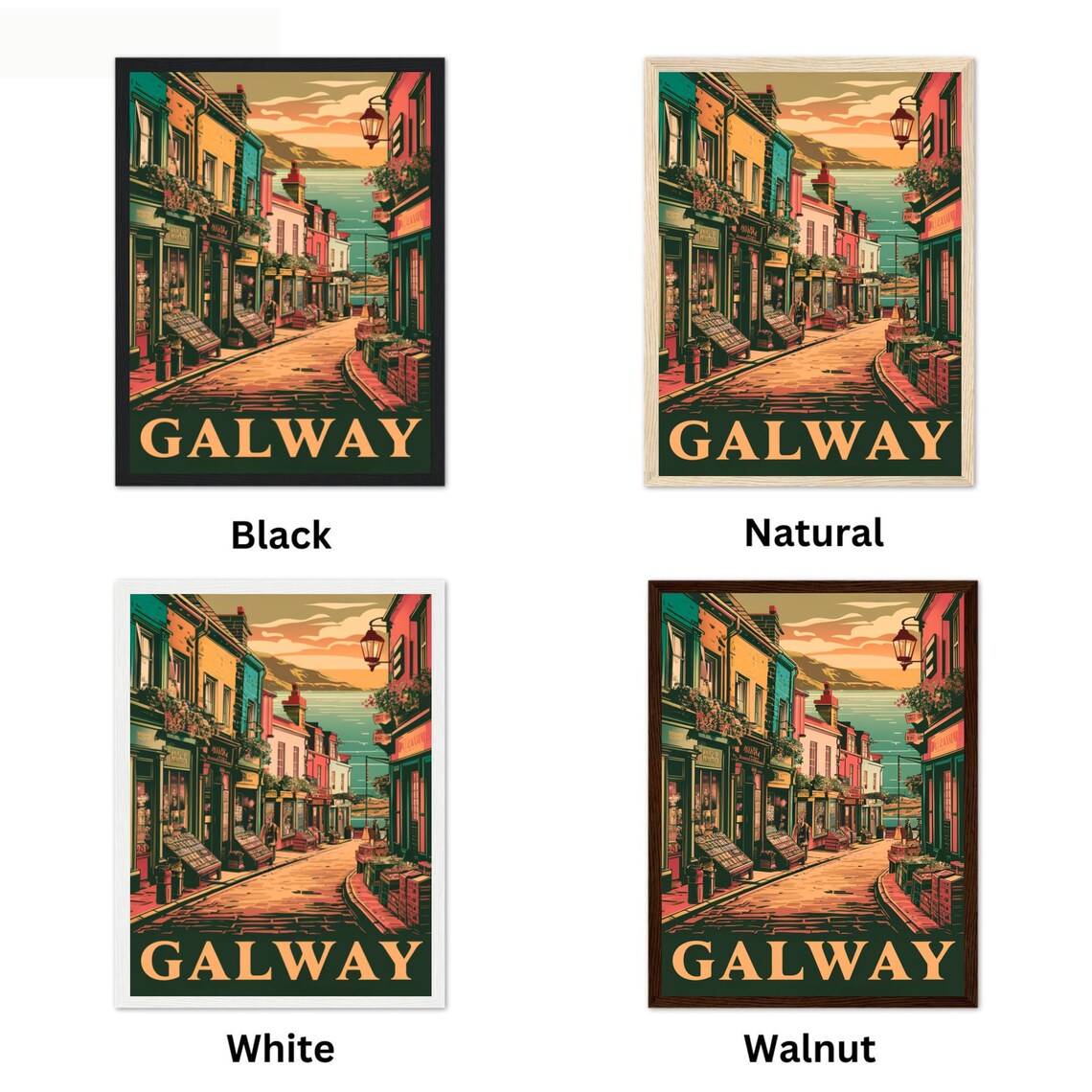 Galway Vintage Travel Poster, Ireland Travel Poster - Image 4