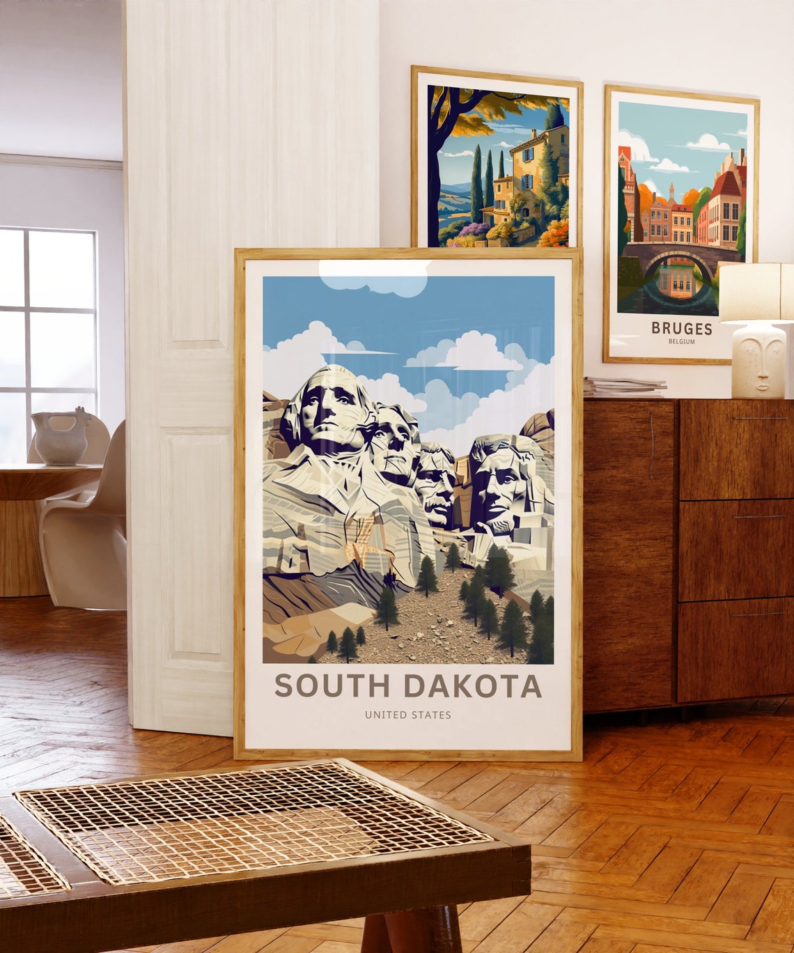 Mount Rushmore South Dakota Presidents Granite Travel Poster - Image 5