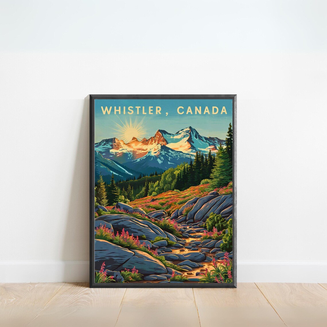 Whistler Vintage Canada Landscape Art Print
