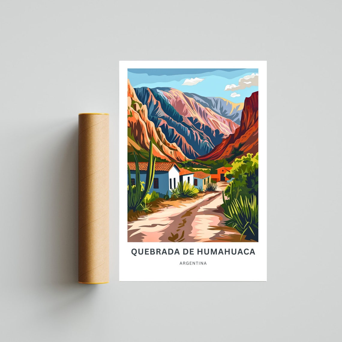 Personalized Quebrada De Humahuaca Travel Print Quebrada De Humahuaca Poster Argentina Wall Art Framed Present Gift Argentina Present - Image 4
