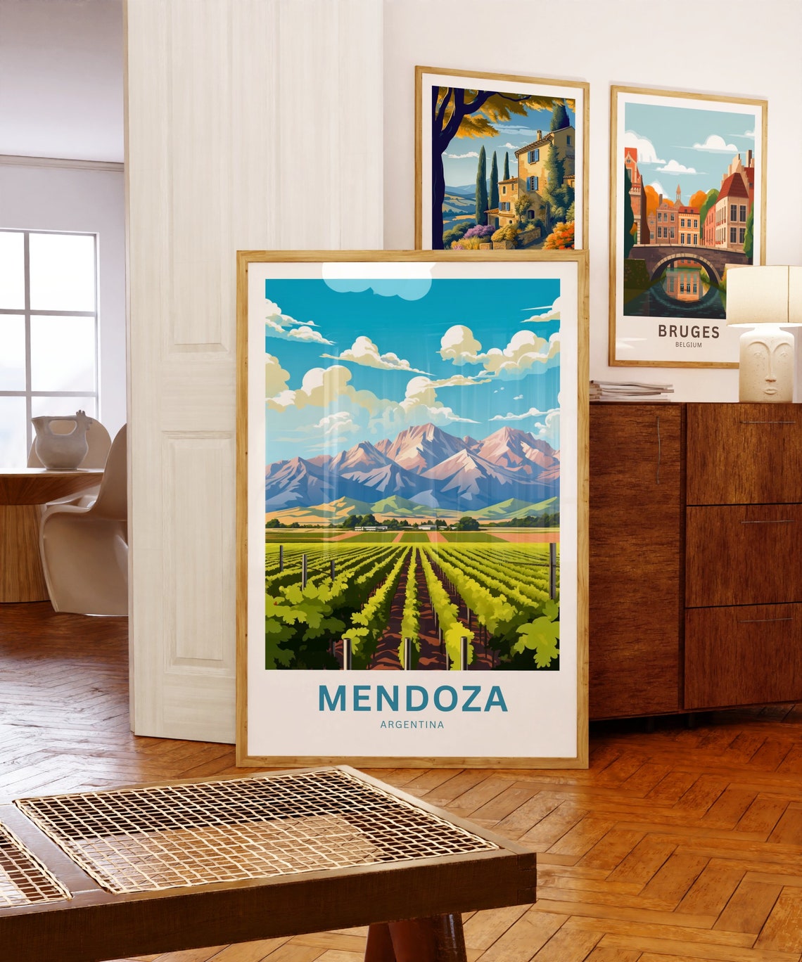 Mendoza Argentina Vineyard Andes Mountains Personalized Poster - Image 5