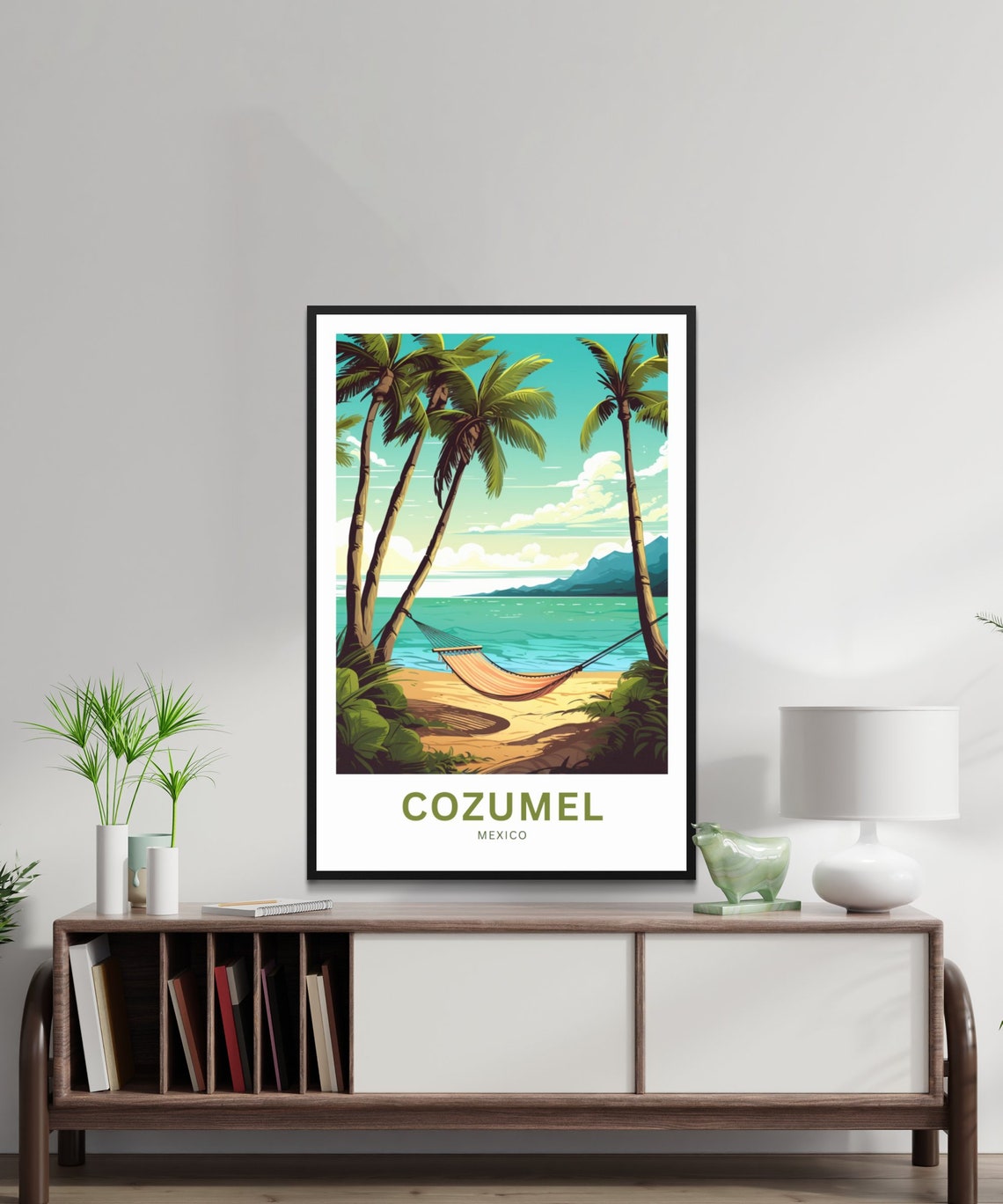 Personalized Cozumel Travel Print Cozumel Poster Mexico Wall Art Framed Present Gift Mexico Present - Image 2