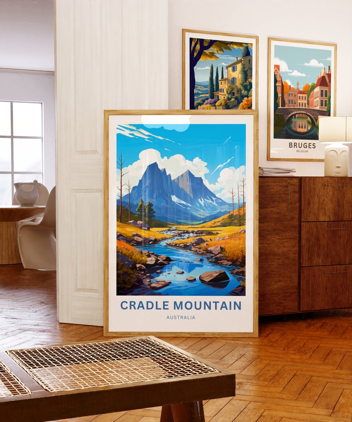 Cradle Mountain Australia Alpine River Valley Scenic Art Poster - Image 5
