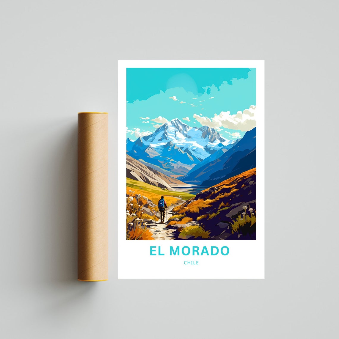 Personalized El Morado Travel Print El Morado Poster Chile Wall Art Framed Present Gift Chile Present - Image 4