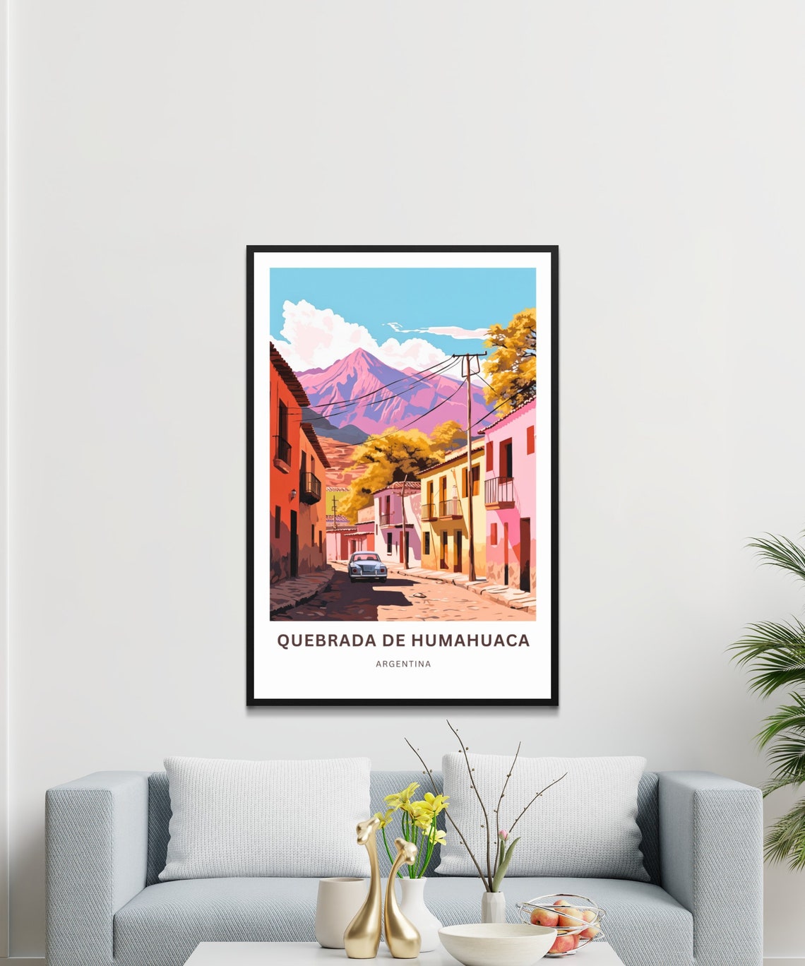 Personalized Quebrada De Humahuaca Travel Print Quebrada De Humahuaca Poster Argentina Wall Art Framed Present Gift Argentina Present - Image 3