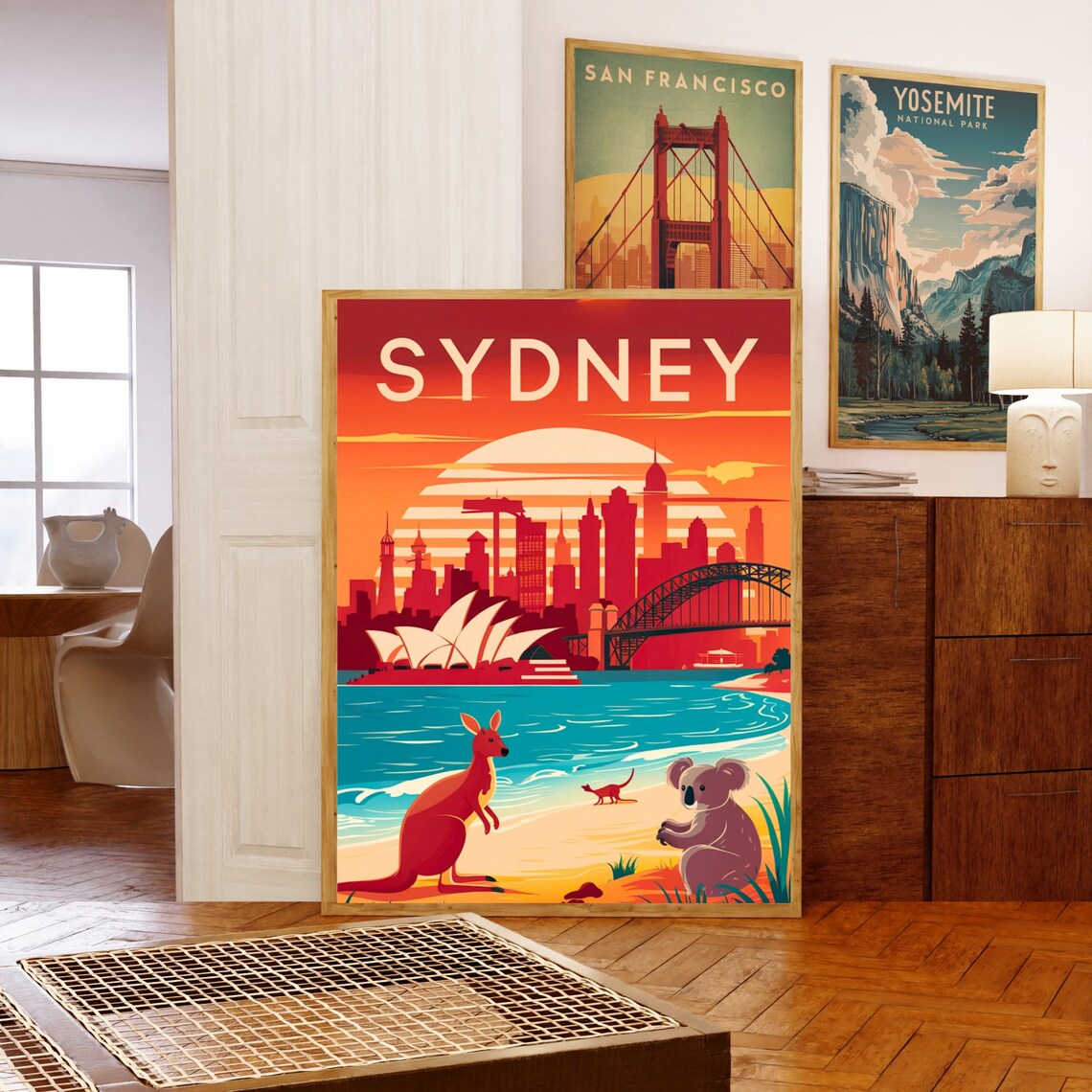 Sydney Vintage Travel Poster, Australia Wall Art - Image 5