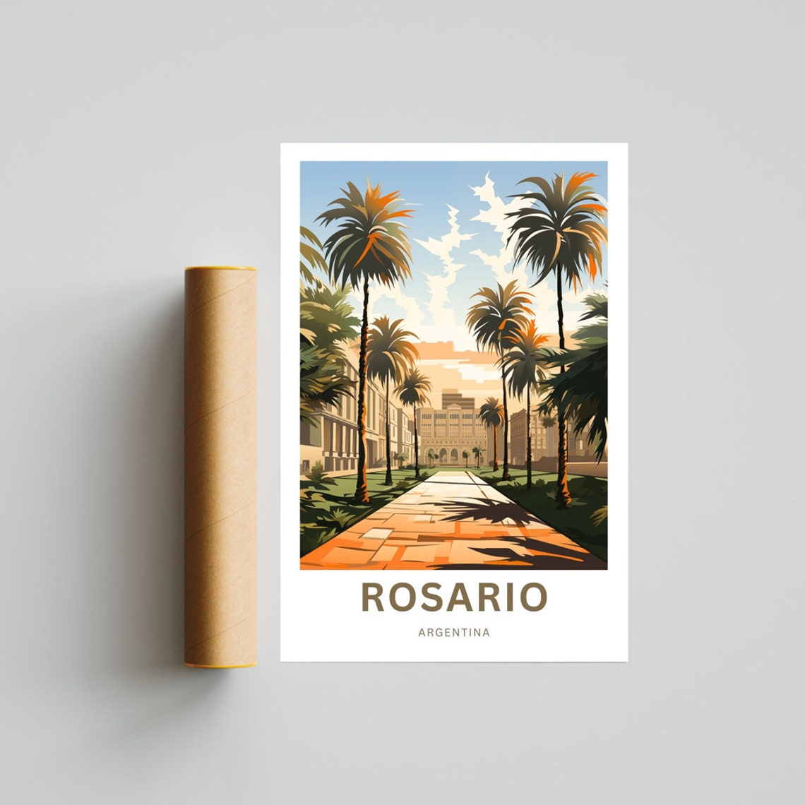 Rosario Travel Print Rosario Poster Argentina Wall Art Framed Present Gift Argentina Present - Image 4