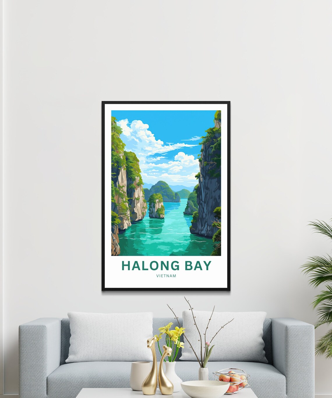 Personalized Halong Bay Travel Poster, Vietnam - Image 3