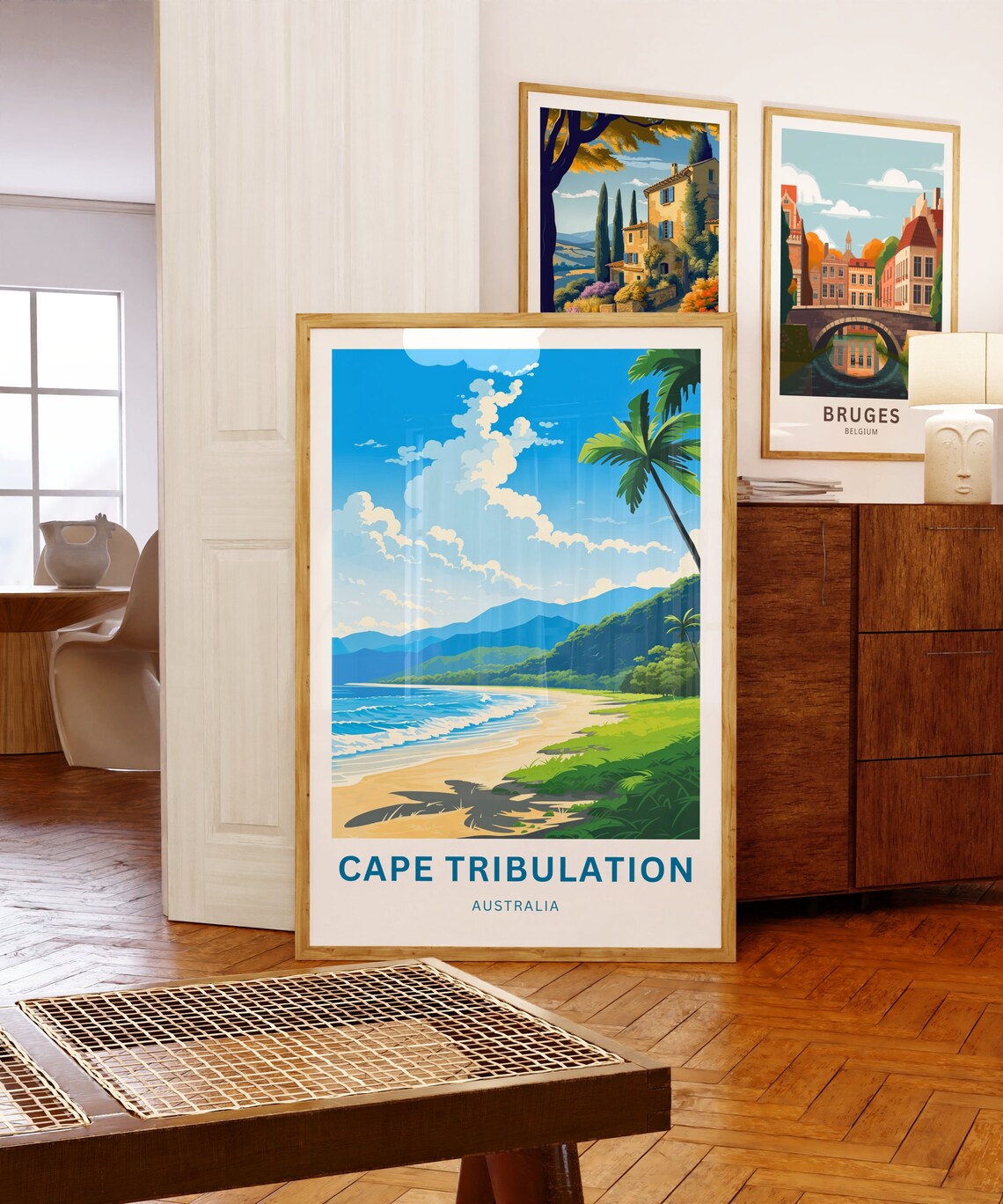 Cape Tribulation Australia Golden Sandy Bay Vintage Travel Poster - Image 5