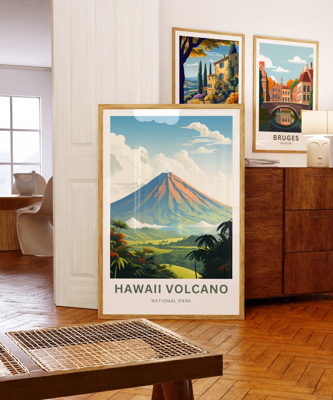 Personalized Hawaii Volcano National Park Illustrated Travel Poster - Image 5