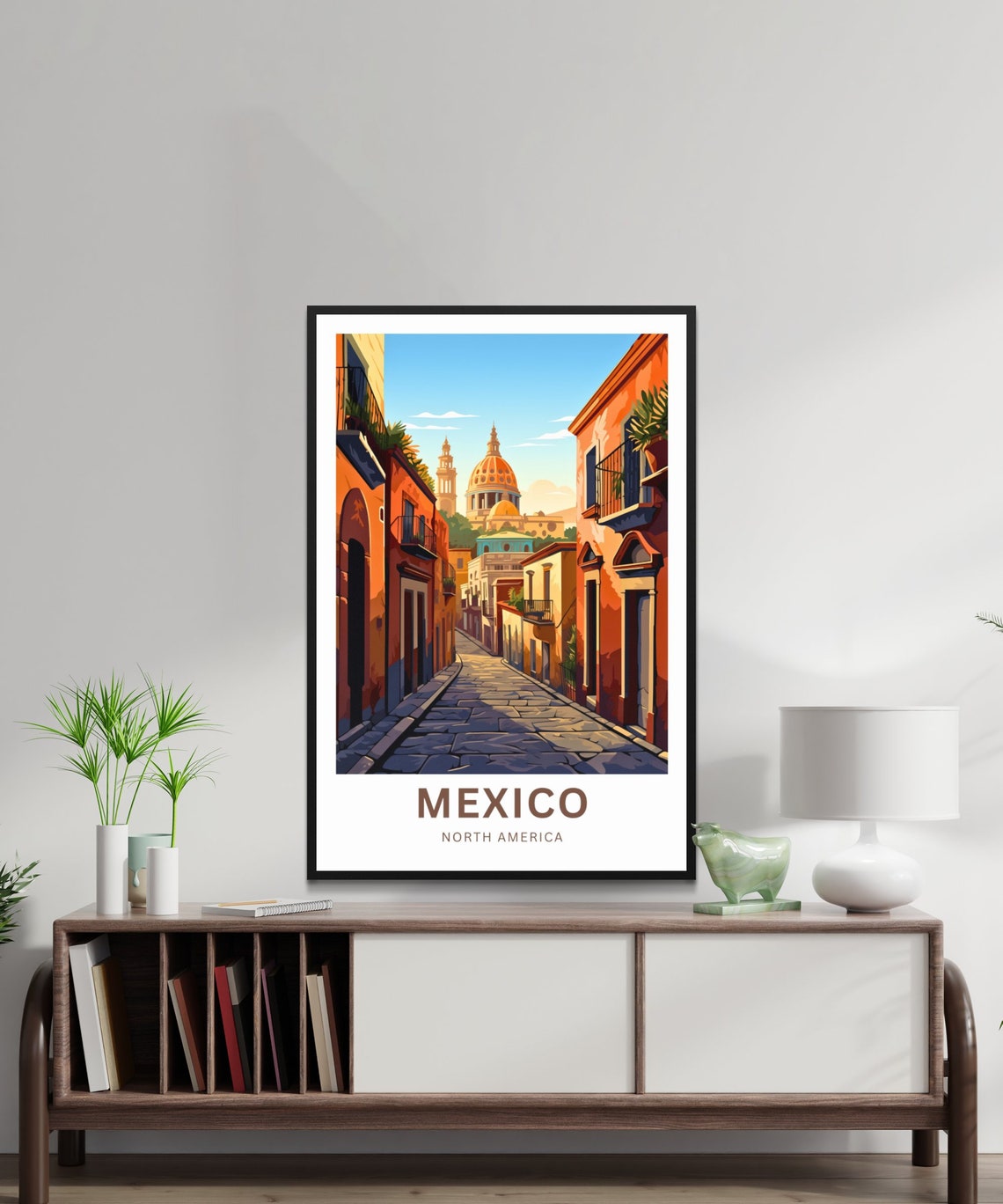 Mexico Travel Print Mexico Poster North America Wall Art Framed Present Gift North America Present - Image 4