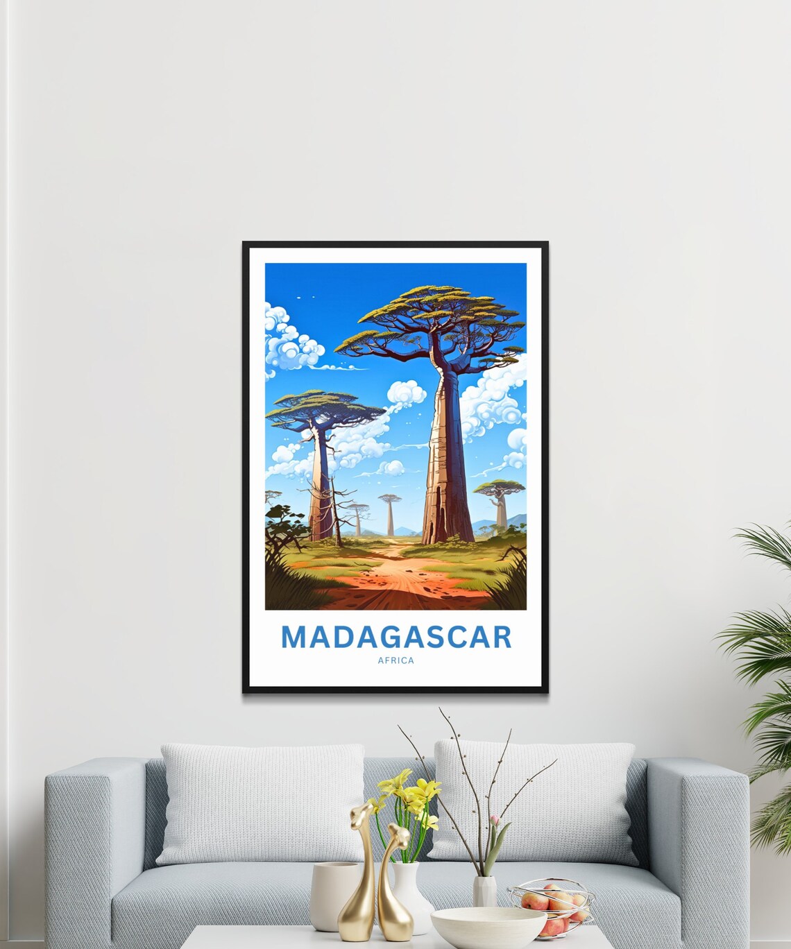 Madagascar Africa Baobab Avenue Majestic Tree Landscape Poster - Image 3