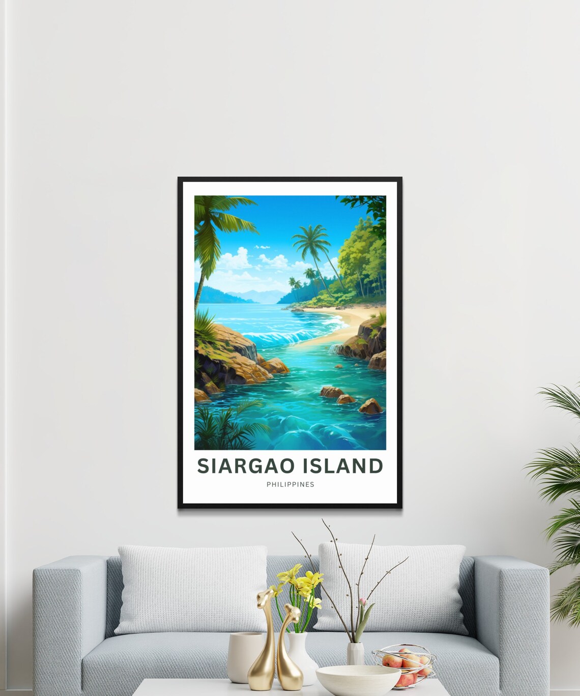 Siargao Island Philippines Tropical Beach Escape Travel Poster - Image 3