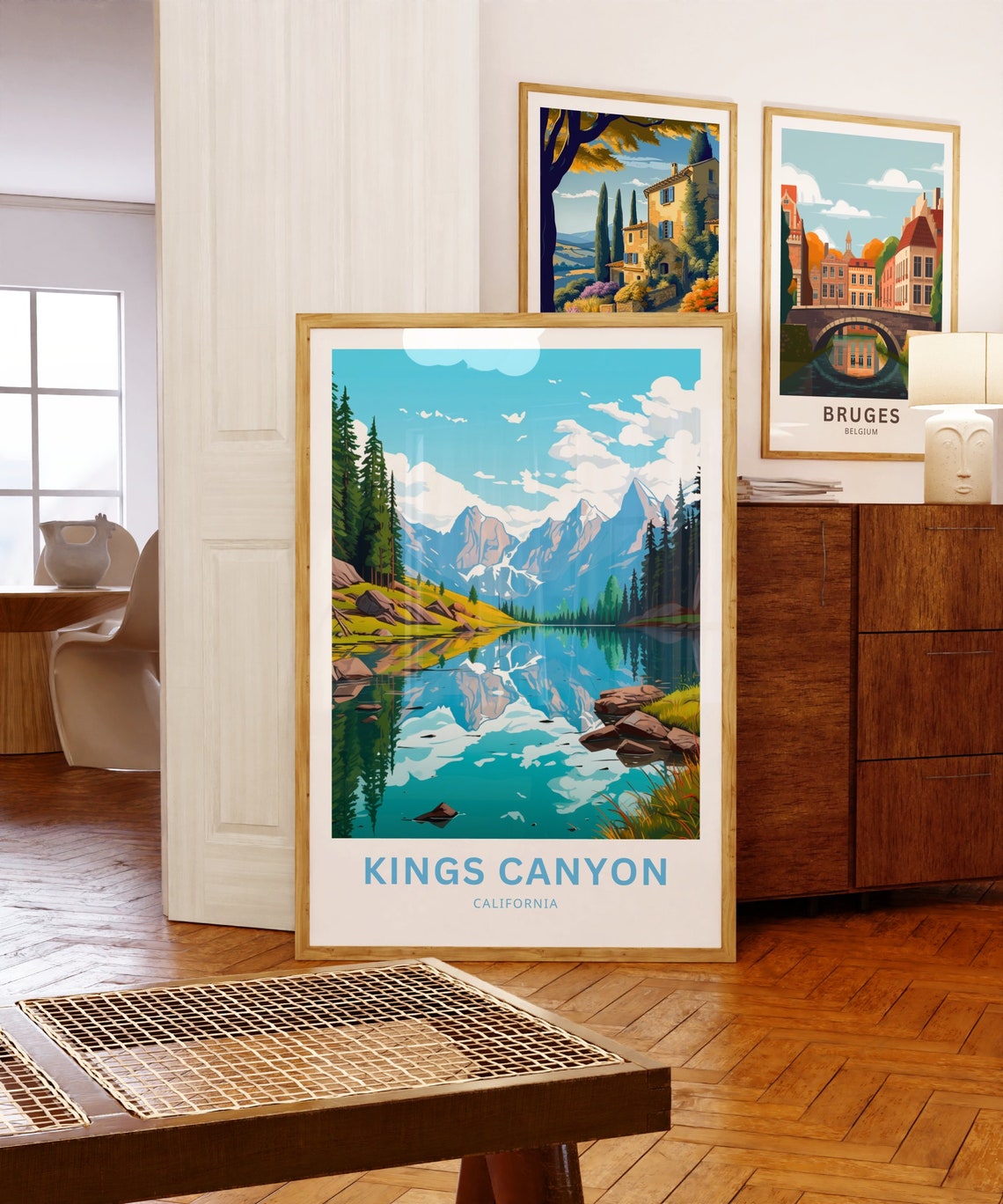 Kings Canyon California Alpine Lake Mirror Reflection Peaks Poster - Image 5