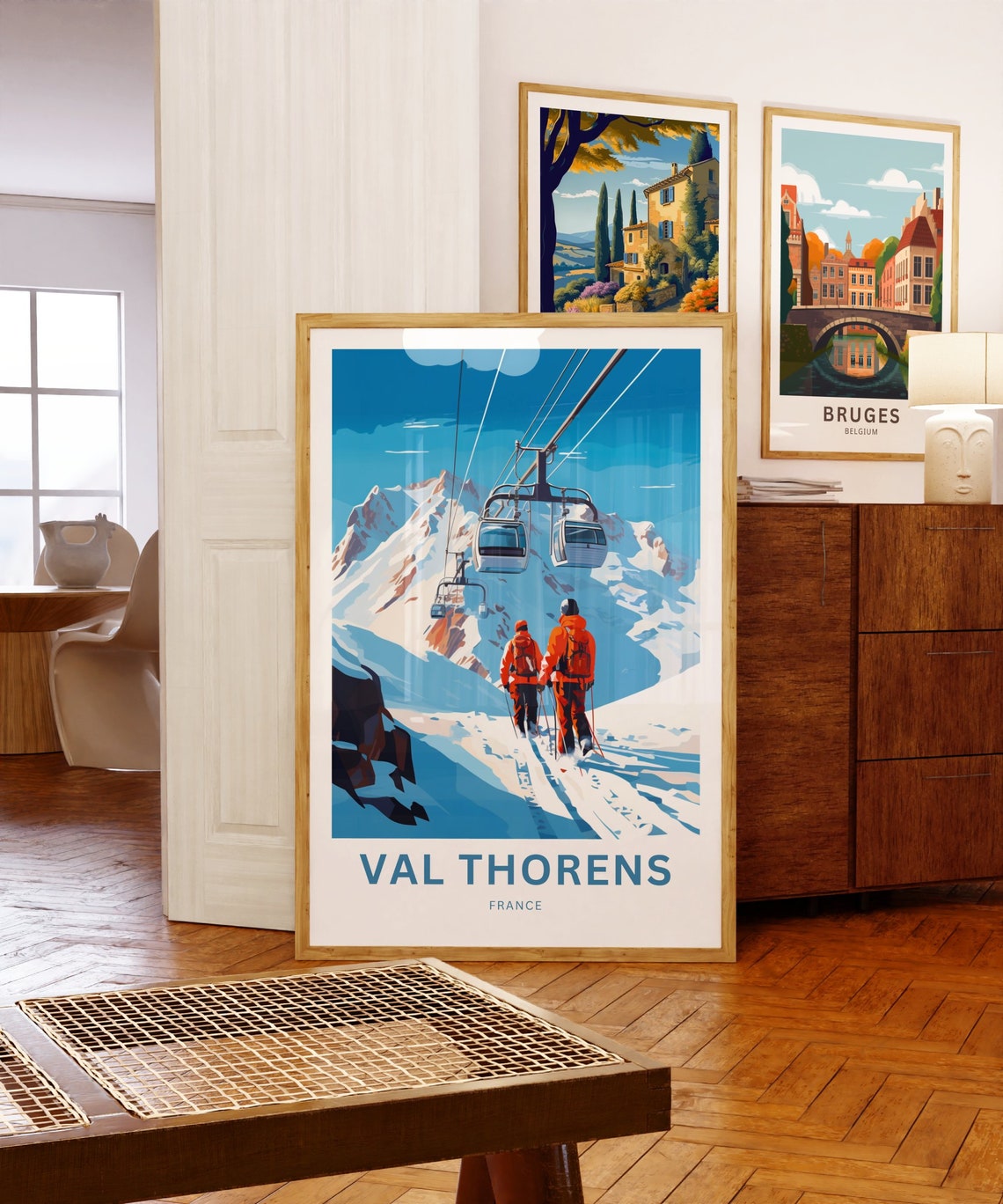 Personalized Val Thorens France Ski Resort Custom Travel Poster - Image 5