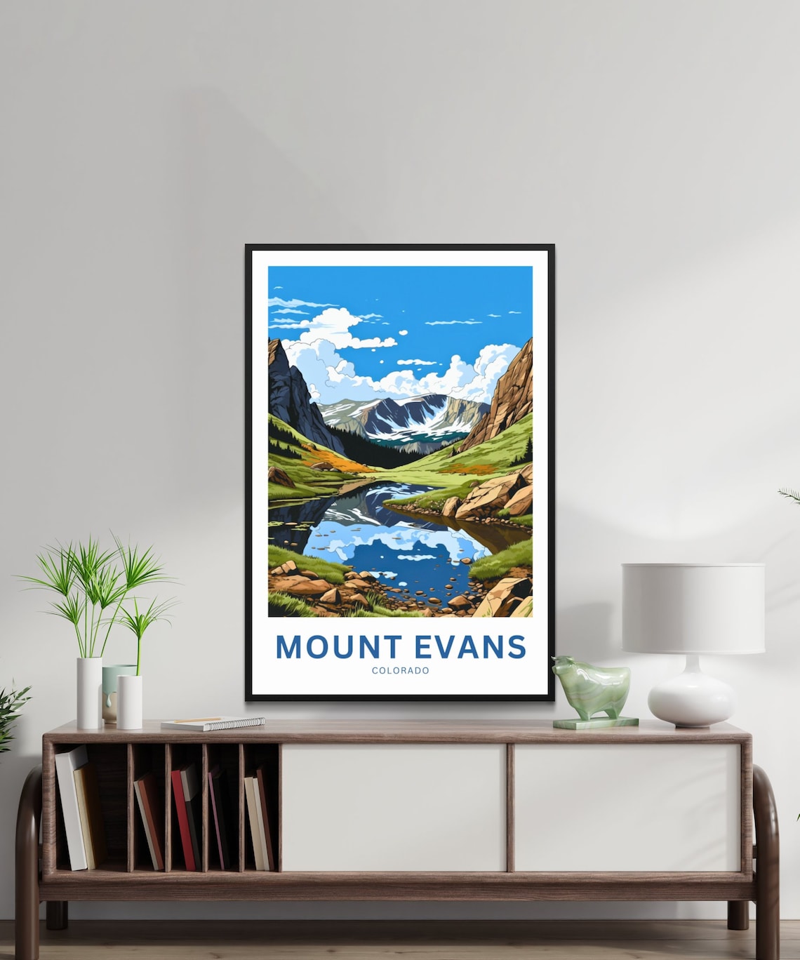 Personalized Mount Evans Travel Poster, Colorado - Image 2