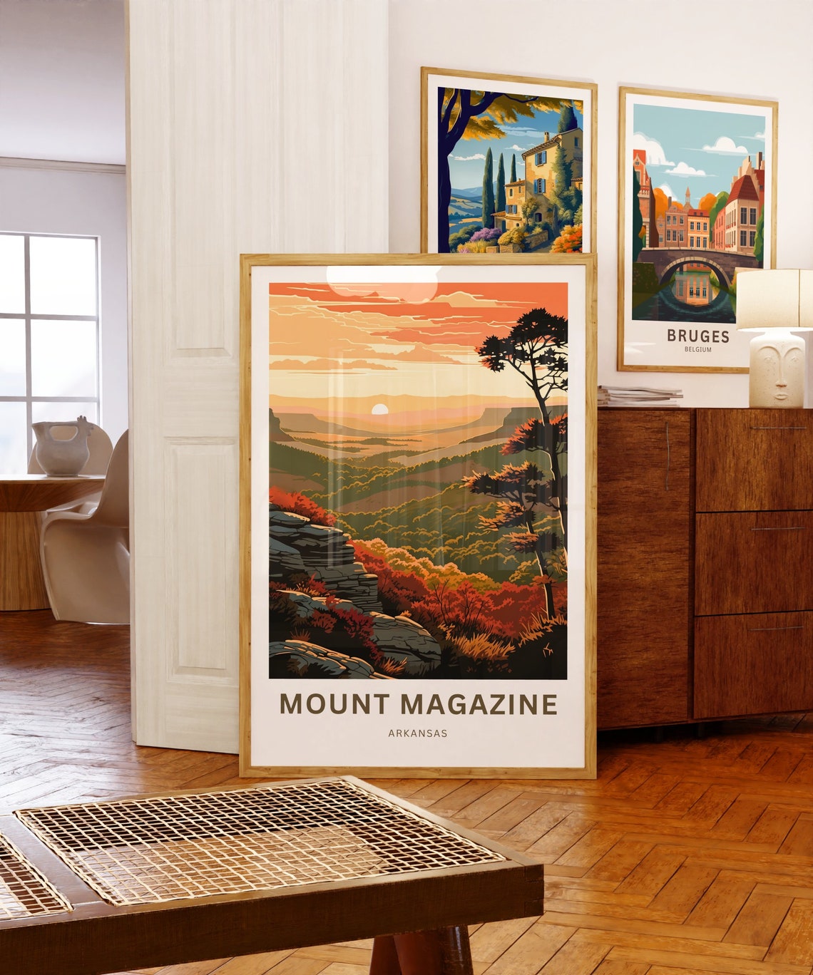 Mount Magazine Arkansas Sunset Valley Overlook Travel Poster - Image 5