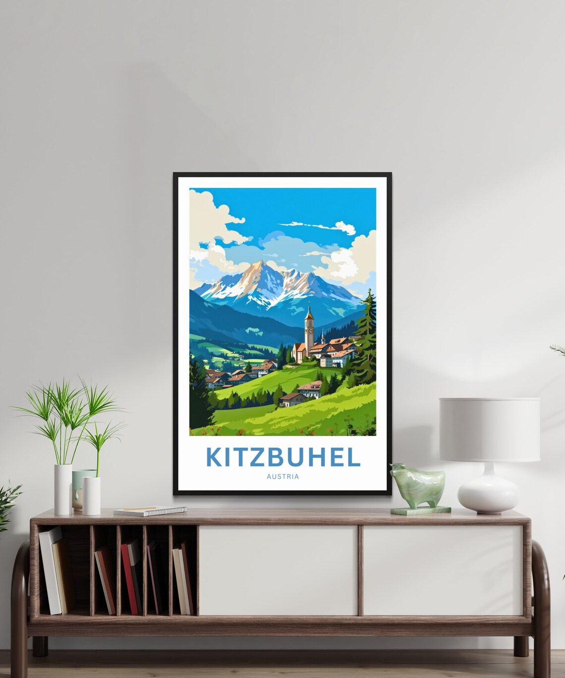 Kitzbuhel Vintage Travel Poster, Austria Wall Art - Image 2