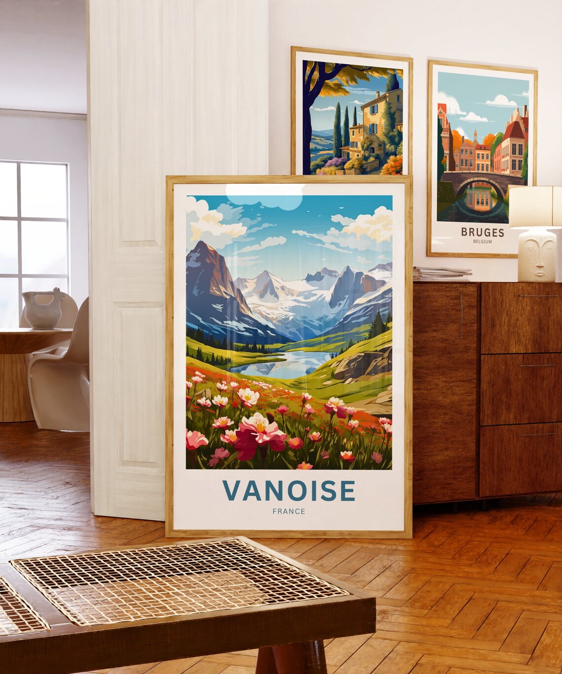 Vanoise France Alpine Lake Peaks Personalized Scenic Travel Poster - Image 5